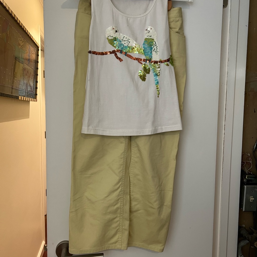 For Joseph sequin sleeveless top